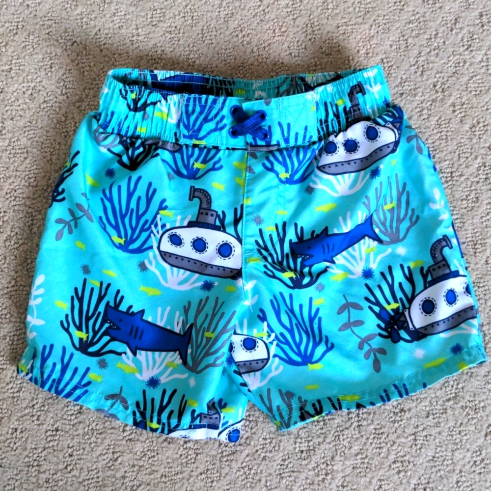 Boys Under the Sea Swim Trunks